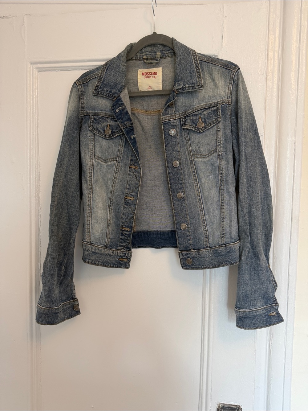 Mossimo Supply Co. Faded Blue Denim Trucker Jacket
